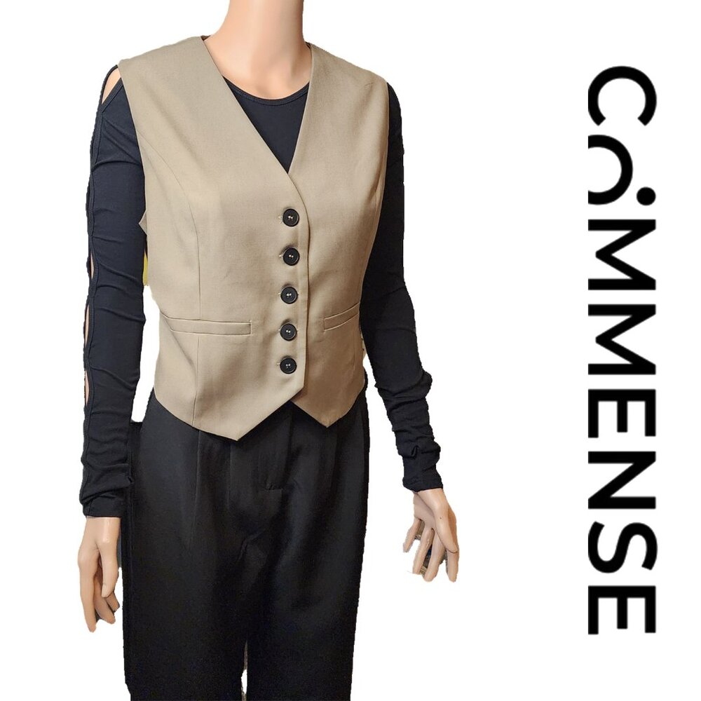 Commense Business Casual Vest NWT Tan XL